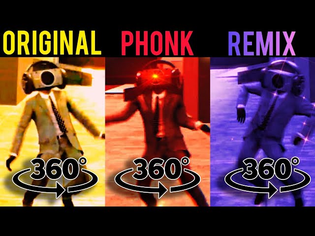 Speakerman Dancing Original vs Remix vs Phonk Version part 1 360º VR