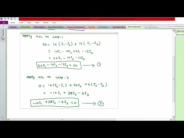 6 Mesh Analysis with Dependent Sources