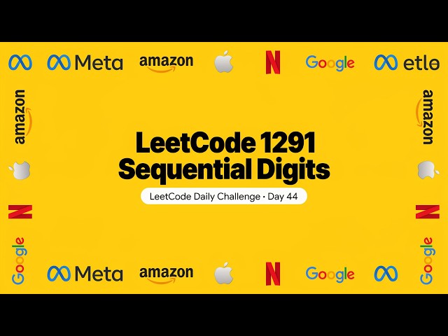 An integer has sequential digits if and only if each digit in the number is one m