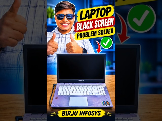 How to Fix Lenovo Laptop Black Screen Problem 💻🔥 | Problem Solved ✅ | Caps lock On But Black Screen