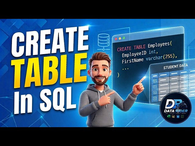 Create Table in SQL 2026 | Data Analytics | SQL Full Course | How to Create Table in SQL