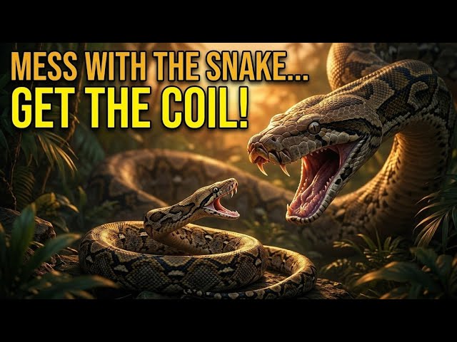 What happens when people mess with a full grown reticulated python