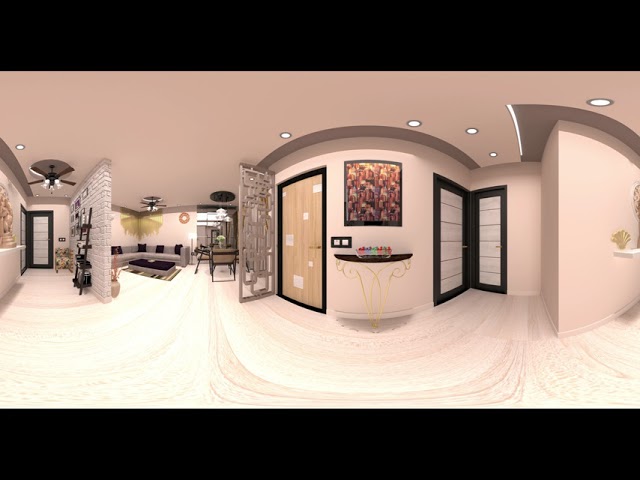 LIVING ROOM DESIGN II 360 Degree virtual view (PART-2) PRIKA INTERIORS