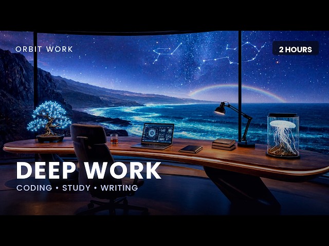 Deep Work Music ~ Rainbow Coast  Quiet Focus for Coding, Studying & Writing