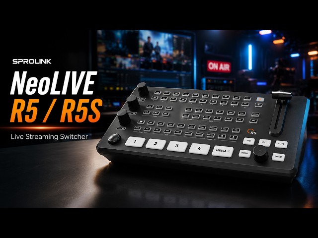 SPROLINK NeoLIVE R5 / R5S | All-In-One Live Streaming Switcher For Multi-Camera Production