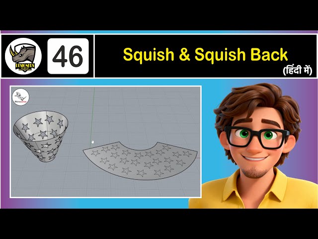 Rhino 8 3D Squish & Squish Back Command for 3d to 2d Firma, Curvature of Surface, Surface Area of 3d