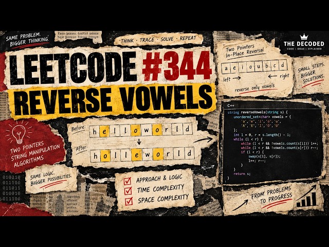 Reverse String - LeetCode 344 in C++ Explained Step by Step (with Manual Dry Run)
