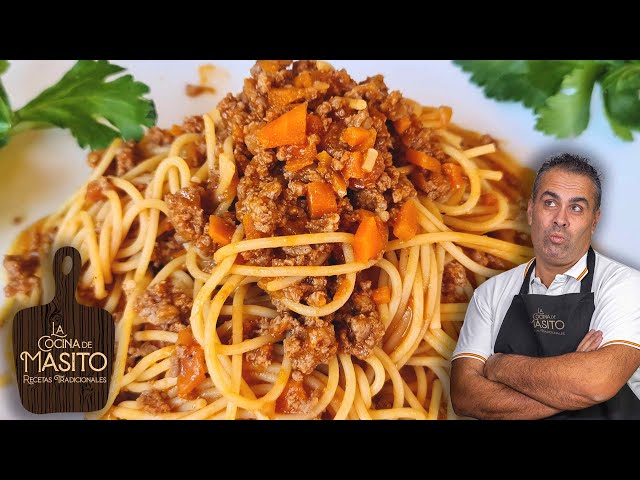 Spaghetti Bolognese, the original recipe, very easy and delicious.