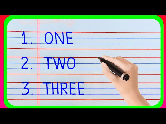 Learn number names 1 to 10 with spelling | 1 to 10 number names | 1 to 10 numbers | Number names
