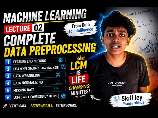 Machine Learning Tutorial for Beginners | Data Preprocessing Complete |  Lecture 02