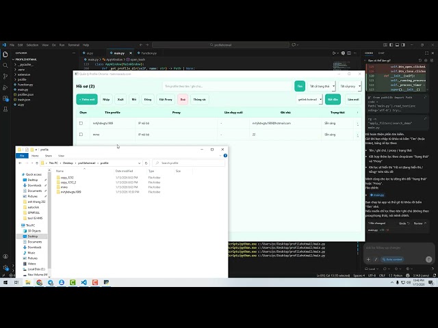 [Mẹo vặt MMO] Tự tạo tool chứa chrome profile để đỡ mất tiền thuê kèm theo chức năng auto