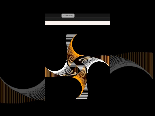 Python Turtle Graphic Design 😍 | Satisfying Coding Shorts | #python #shorts