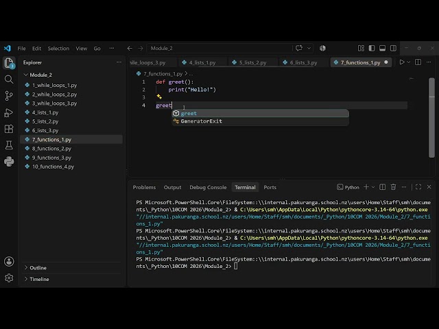 Python programming module 2 - 8. Functions 1