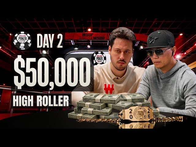 [REPLAY] $50,000 NLH HIGH ROLLER 8-HANDED - DAY 2