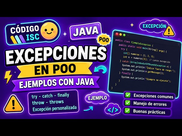 EXCEPCIONES en Java ☕ | Aprende try-catch-finally con EJEMPLOS