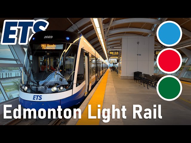 [4K] 🇨🇦 Edmonton Light Rail | All the Lines