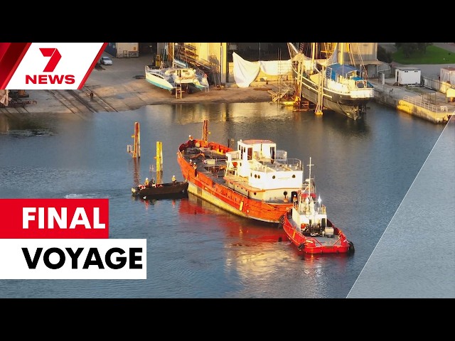 Historic ship to be sunk to make South Australia's newest reef | 7NEWS