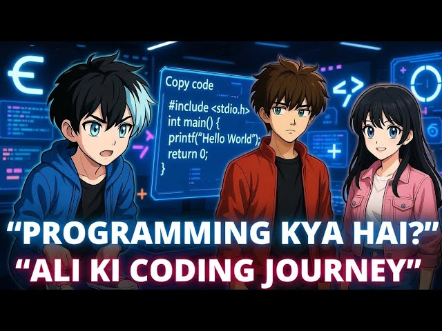 Ali Learns Programming From Zero to Hero |  C Language Story Course | Programming Explained Visually