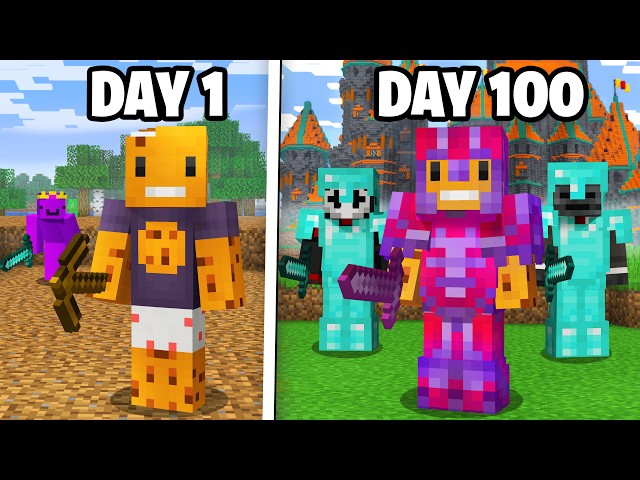 I Survived 100 Days on the DEADLIEST Minecraft Server