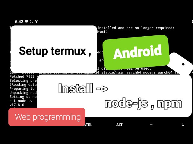 01) termux Bangla tutorial. Setup termux terminal & install node js in android.