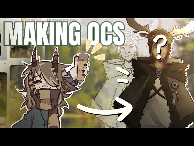 HOW I MAKE CHARACTERS | full character design process from start to finish