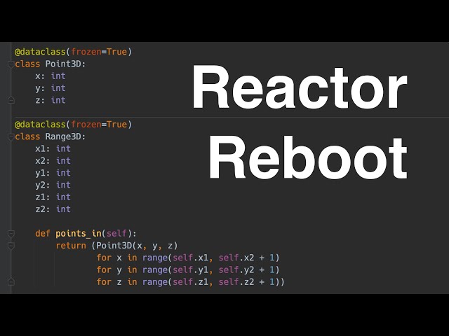 Advent of Code 2021 Day 22, Reactor Reboot, Part 1, Python