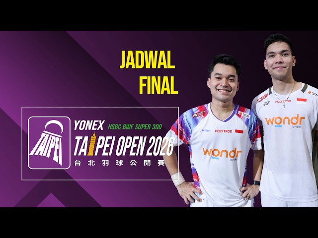 Taipei Open 2026 Final Schedule | Philippines IC 2026