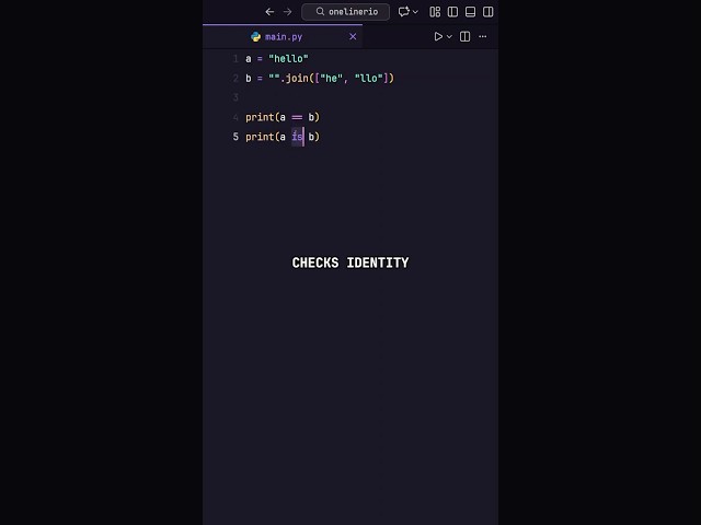 Python's "is" vs "==" Trap: You're Using It WRONG 😱