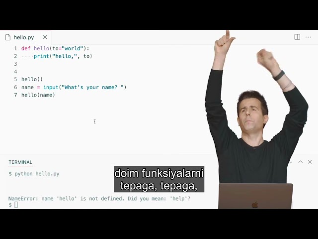 CS50P o'zbek tilida — 1-dars: Funksiyalar, o'zgaruvchilar (8/8) | Harvard