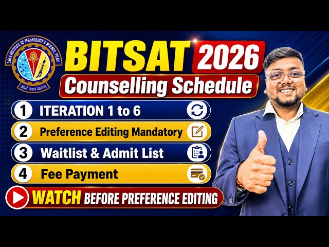 BITSAT Preference Form Filling 🚨 | Edit now or never | BITSAT Counselling 2026 | BITSAT Cutoff 