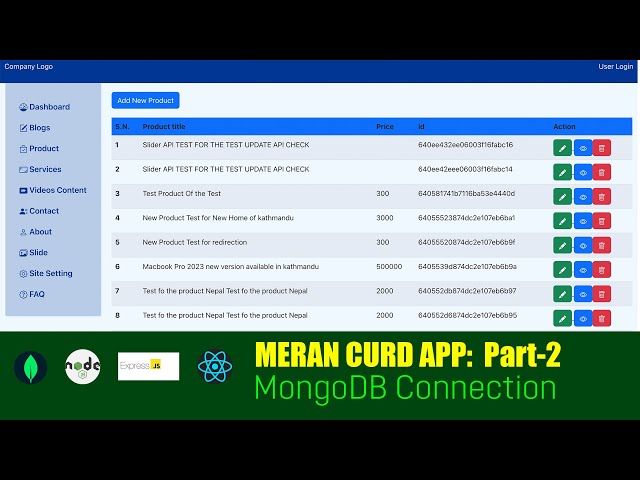 MERN Stack tutorial for beginners. Mongodb Connect with node.js Backend Part-2