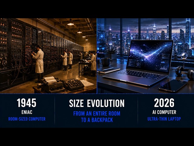 Computer Evolution: From ENIAC to Quantum Computers (1945–2026) 💻 | EraShift