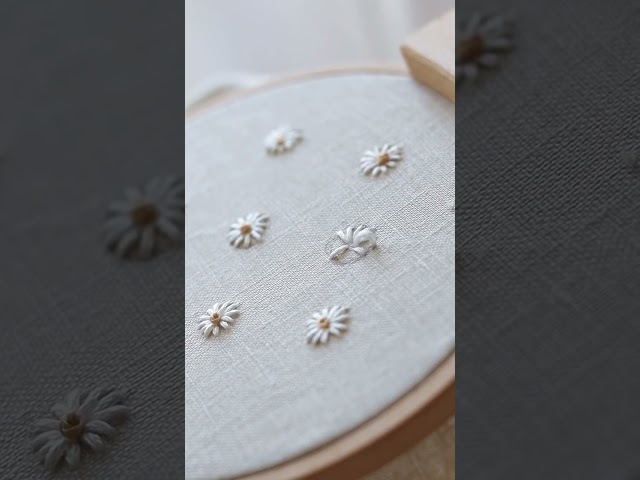 Daisy embroidery tutorial