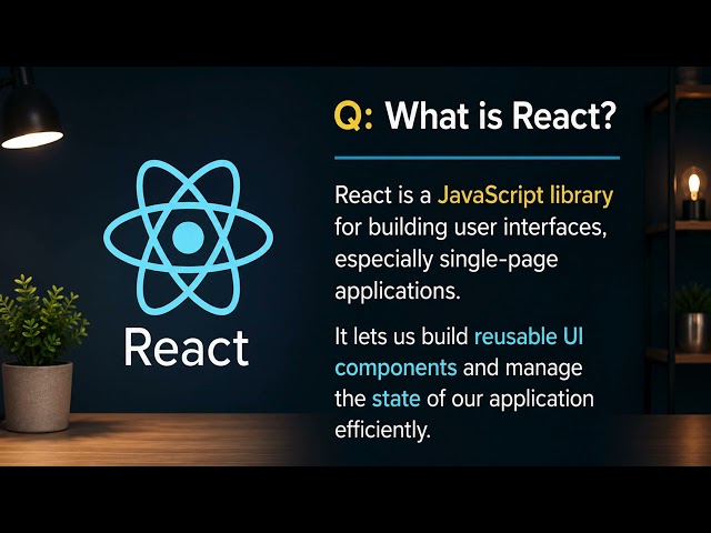 What is React JS? | React Interview Questions and Answers # shorts