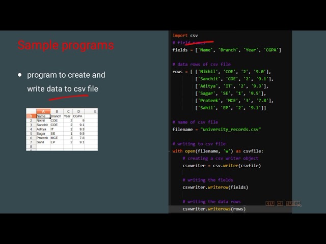KTU CST362 Programming in Python|Module 5 Part 6|Sample programming questions from NumPy and pandas