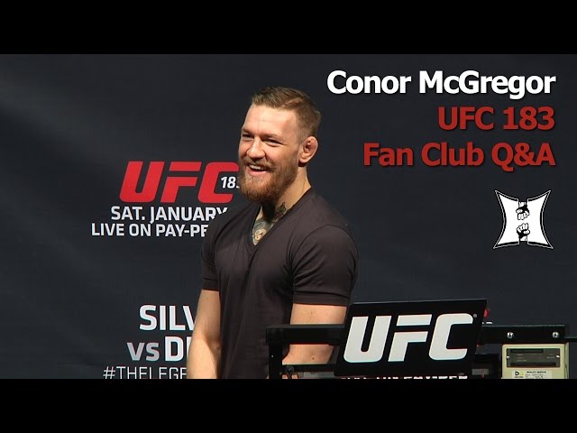 Watch Conor McGregor React to Drunk Fan Questions at UFC 183 🤪 #ufc