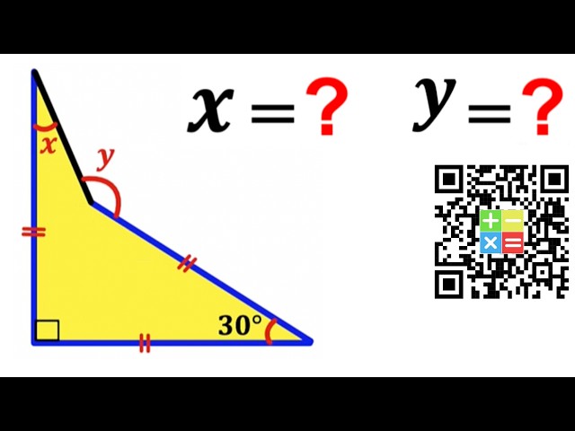 Can you find the angles X and Y? | (Quadrilateral) | #math #maths | #geometry