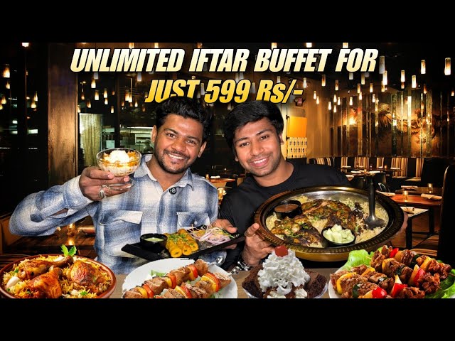 Unlimited iftyari buffet for just 599 Rs/- at marbella multicuisine rooftop Restaurant❤️