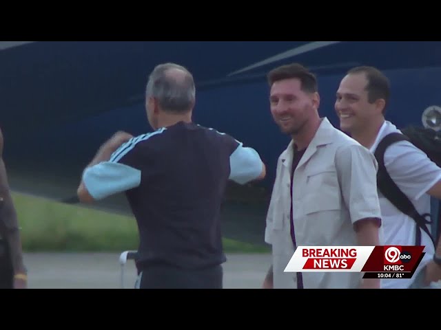 Argentina's Lionel Messi lands in Kansas City to begin quest for another World Cup title