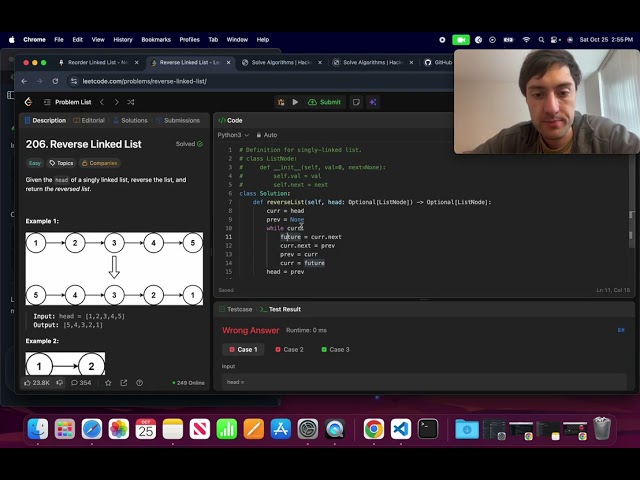 Leetcode: 206 Reverse Linked List