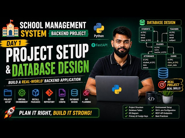 🏫 School Management System Python Backend | Day 1 - Building the Foundation