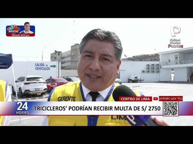 Tricycles Banned from Lima City Center by Municipal Ordinance