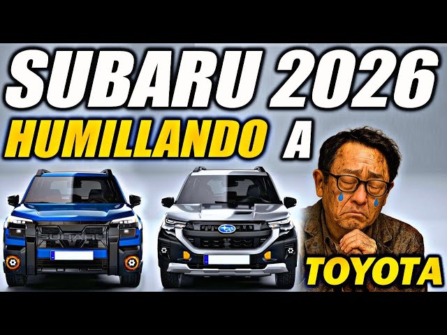 💀 Adiós Toyota y Honda: Subaru lanza 4 BESTIAS 2026 que los BORRAN del mapa 🚙