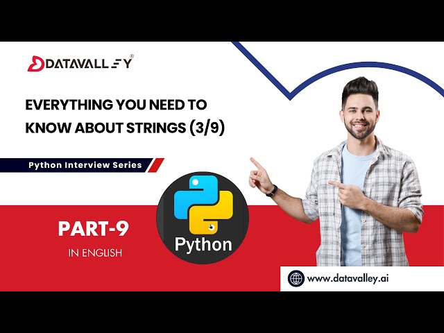 Python Interview Series | Part 9 | String Methods Explained Live