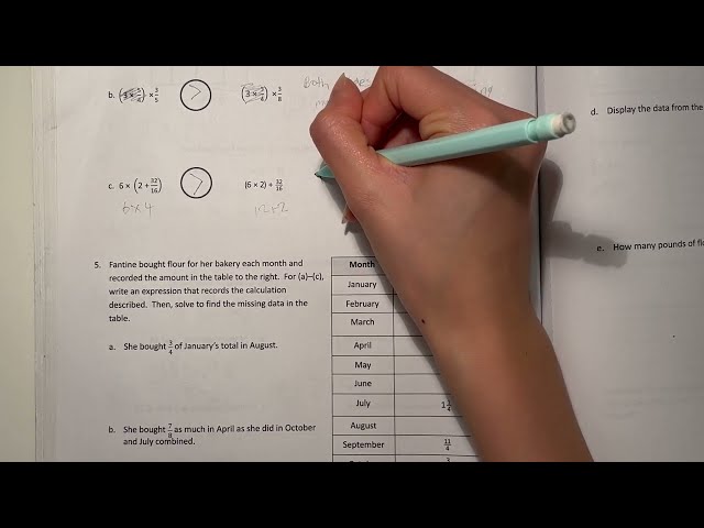 Eureka Math Grade 5 Module 4 Lesson 10 Homework | #mathhomework #mathwithaubrey