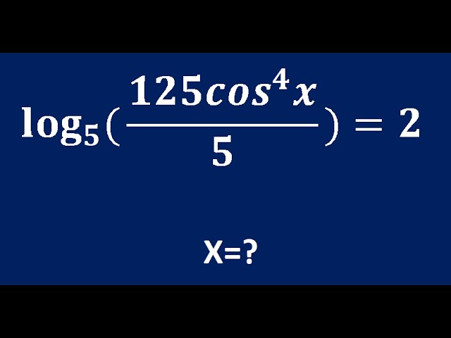 Smart Logarithm Approach for  Logarithm Trigonometry Equation Problems | Explained Step by Step