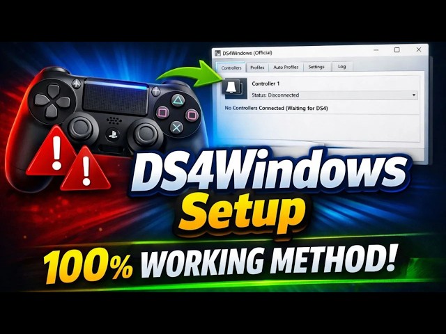 How to Download and Install DS4Windows (Official) | PS4 Controller on PC 2026