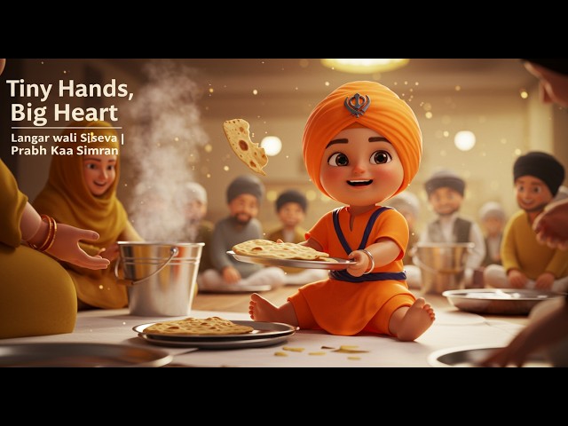 Sikh Baby’s First Seva – Tiny Hands, Big Heart | Animated Sikh Story | Prabh Kaa Simran