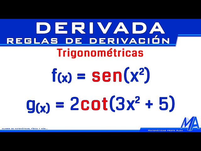 Trigonometric Derivatives | Chain Rule | Rules of Differentiation
