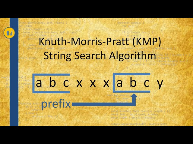 Knuth Morris Pratt (KMP) String Search Algorithm - tutorial with failure function in Java